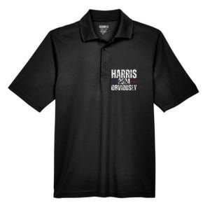 Kamala Harris Obviously A Vote For President 2024 Men's Origin Performance Pique Polo