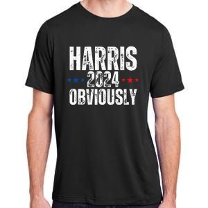 Kamala Harris Obviously A Vote For President 2024 Adult ChromaSoft Performance T-Shirt