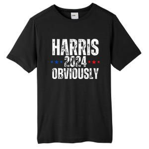 Kamala Harris Obviously A Vote For President 2024 Tall Fusion ChromaSoft Performance T-Shirt