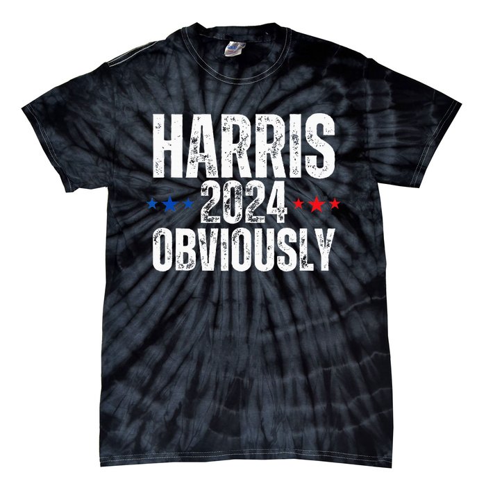 Kamala Harris Obviously A Vote For President 2024 Tie-Dye T-Shirt