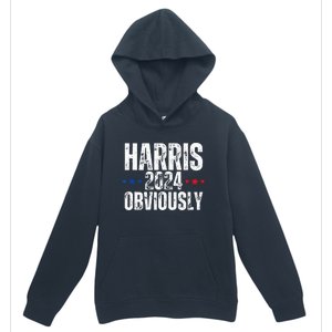 Kamala Harris Obviously A Vote For President 2024 Urban Pullover Hoodie