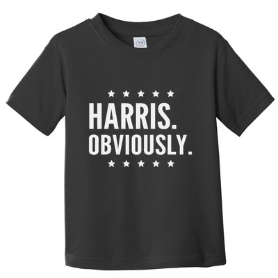 Kamala Harris Obviously 2024 Toddler T-Shirt