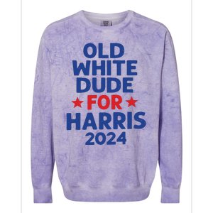 Kamala Harris Old White Dudes For Harris Funny Political Colorblast Crewneck Sweatshirt