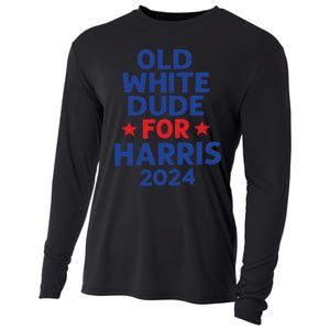 Kamala Harris Old White Dudes For Harris Funny Political Cooling Performance Long Sleeve Crew