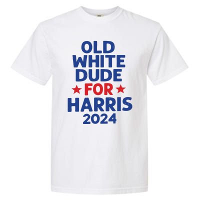 Kamala Harris Old White Dudes For Harris Funny Political Garment-Dyed Heavyweight T-Shirt