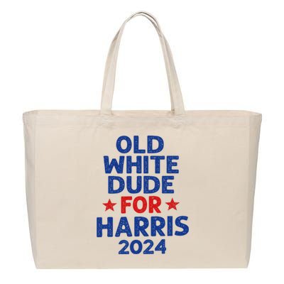 Kamala Harris Old White Dudes For Harris Cotton Canvas Jumbo Tote