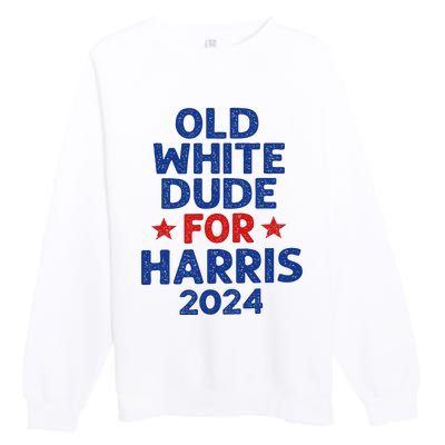 Kamala Harris Old White Dudes For Harris Premium Crewneck Sweatshirt