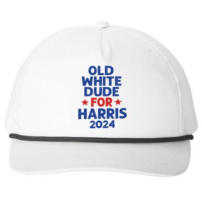 Kamala Harris Old White Dudes For Harris Snapback Five-Panel Rope Hat