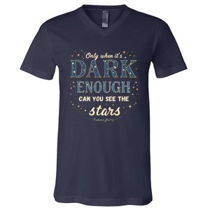 Kamala Harris Only When It’S Dark Enough Can You See Stars V-Neck T-Shirt