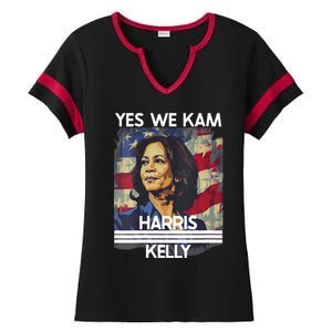 Kamala Harris Obviously A Vote For President 2024 Ladies Halftime Notch Neck Tee