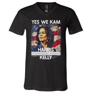 Kamala Harris Obviously A Vote For President 2024 V-Neck T-Shirt