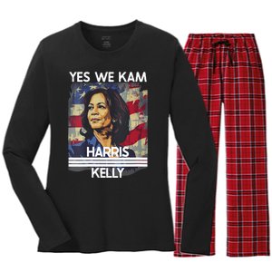 Kamala Harris Obviously A Vote For President 2024 Women's Long Sleeve Flannel Pajama Set 