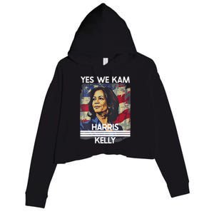 Kamala Harris Obviously A Vote For President 2024 Crop Fleece Hoodie