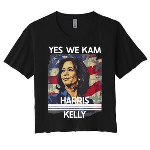 Kamala Harris Obviously A Vote For President 2024 Women's Crop Top Tee