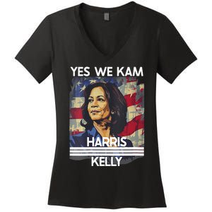 Kamala Harris Obviously A Vote For President 2024 Women's V-Neck T-Shirt