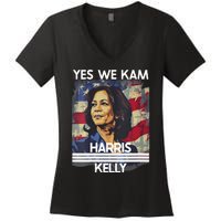 Kamala Harris Obviously A Vote For President 2024 Women's V-Neck T-Shirt