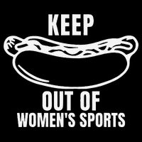 Keep Hotdogs Out Of Women Sports Trump Fans 16 in Basic Backpack
