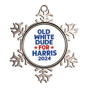 Kamala Harris Old White Dudes For Harris Funny Political Metallic Star Ornament