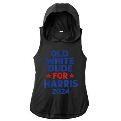 Kamala Harris Old White Dudes For Harris Funny Political Ladies PosiCharge Tri-Blend Wicking Draft Hoodie Tank