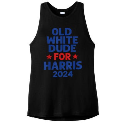 Kamala Harris Old White Dudes For Harris Funny Political Ladies PosiCharge Tri-Blend Wicking Tank