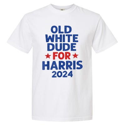 Kamala Harris Old White Dudes For Harris Funny Political Garment-Dyed Heavyweight T-Shirt