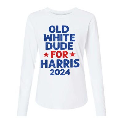 Kamala Harris Old White Dudes For Harris Funny Political Womens Cotton Relaxed Long Sleeve T-Shirt