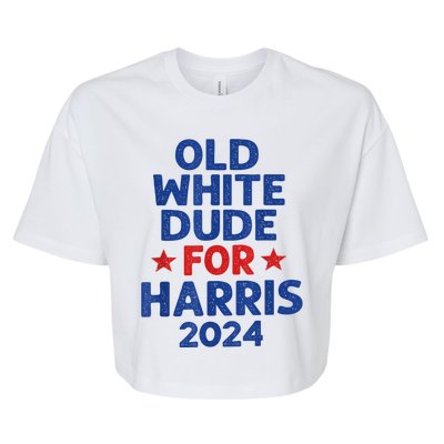 Kamala Harris Old White Dudes For Harris Funny Political Bella+Canvas Jersey Crop Tee