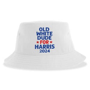 Kamala Harris Old White Dudes For Harris Funny Political Sustainable Bucket Hat