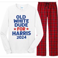 Kamala Harris Old White Dudes For Harris Funny Political Long Sleeve Pajama Set