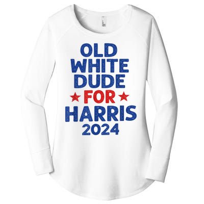 Kamala Harris Old White Dudes For Harris Funny Political Women's Perfect Tri Tunic Long Sleeve Shirt