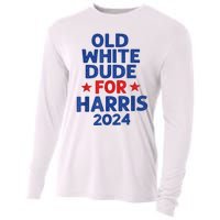 Kamala Harris Old White Dudes For Harris Funny Political Cooling Performance Long Sleeve Crew