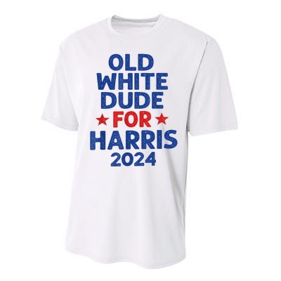 Kamala Harris Old White Dudes For Harris Funny Political Performance Sprint T-Shirt