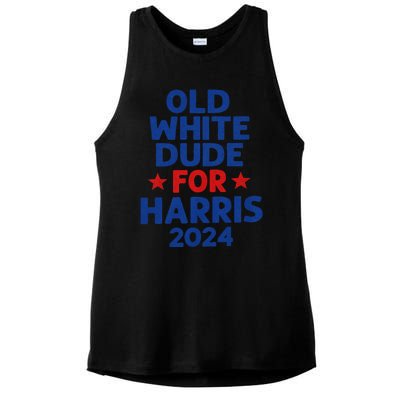 Kamala Harris Old White Dudes For Harris Funny Political Ladies PosiCharge Tri-Blend Wicking Tank