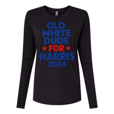 Kamala Harris Old White Dudes For Harris Funny Political Womens Cotton Relaxed Long Sleeve T-Shirt