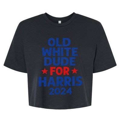 Kamala Harris Old White Dudes For Harris Funny Political Bella+Canvas Jersey Crop Tee