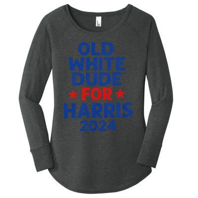 Kamala Harris Old White Dudes For Harris Funny Political Women's Perfect Tri Tunic Long Sleeve Shirt