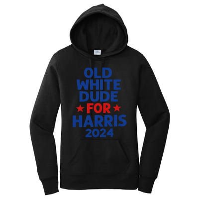 Kamala Harris Old White Dudes For Harris Funny Political Women's Pullover Hoodie