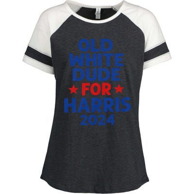 Kamala Harris Old White Dudes For Harris Funny Political Enza Ladies Jersey Colorblock Tee