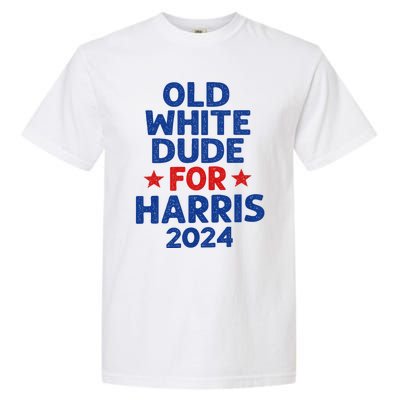 Kamala Harris Old White Dudes For Harris Funny Political Garment-Dyed Heavyweight T-Shirt