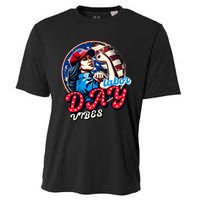 Kamala Harris President Happy Labor Day Vibes American Flag Cooling Performance Crew T-Shirt