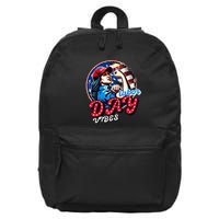 Kamala Harris President Happy Labor Day Vibes American Flag 16 in Basic Backpack