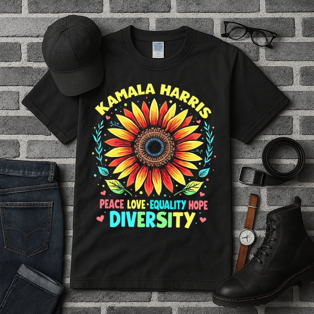 Kamala Harris Peace Love Equality Hope Diversity Tall T-Shirt