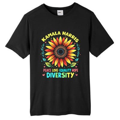 Kamala Harris Peace Love Equality Hope Diversity Tall Fusion ChromaSoft Performance T-Shirt