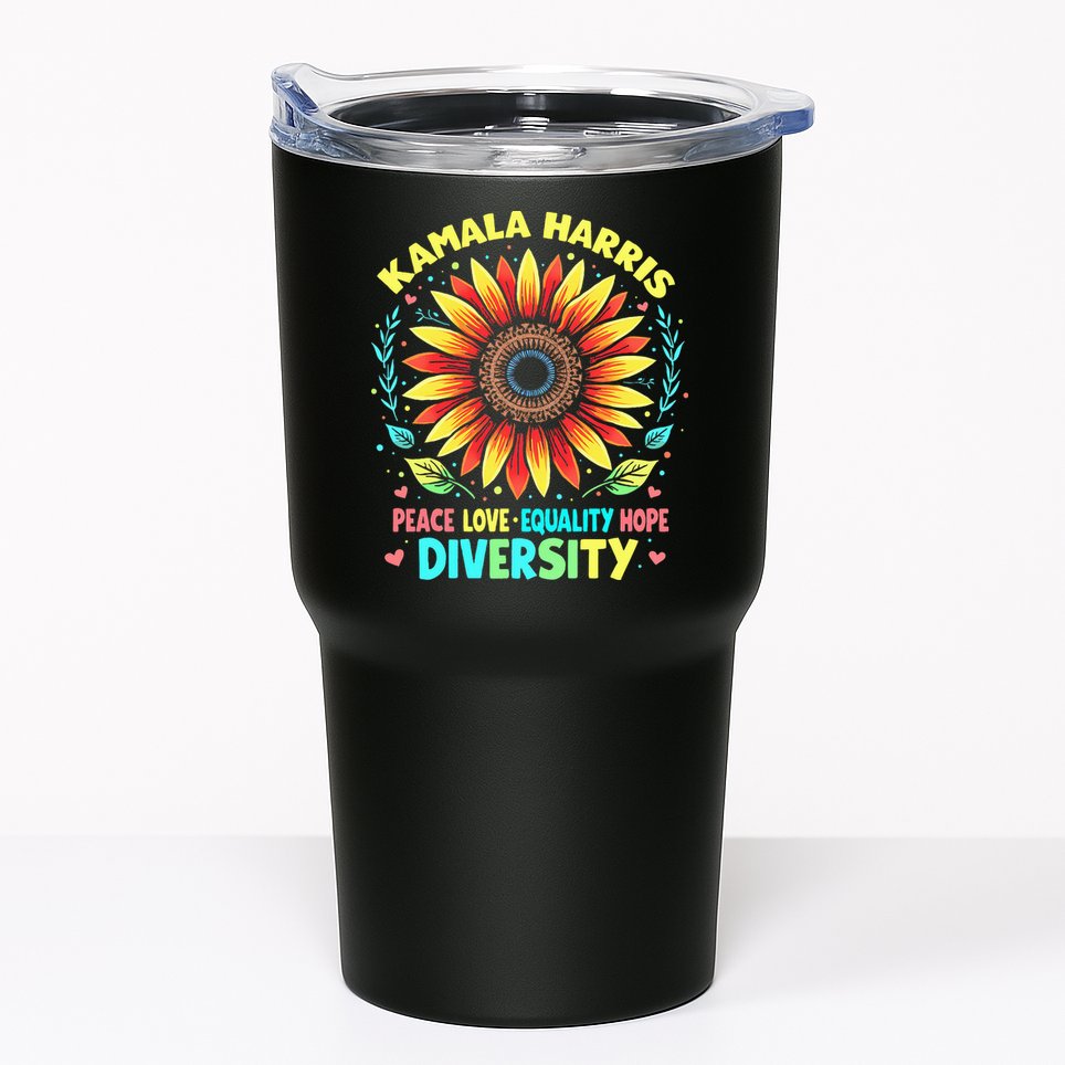 Kamala Harris Peace Love Equality Hope Diversity Tumbler