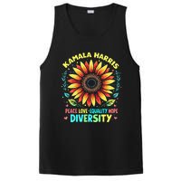 Kamala Harris Peace Love Equality Hope Diversity PosiCharge Competitor Tank