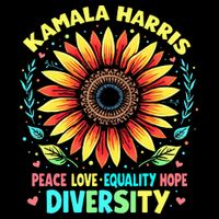 Kamala Harris Peace Love Equality Hope Diversity Toddler T-Shirt