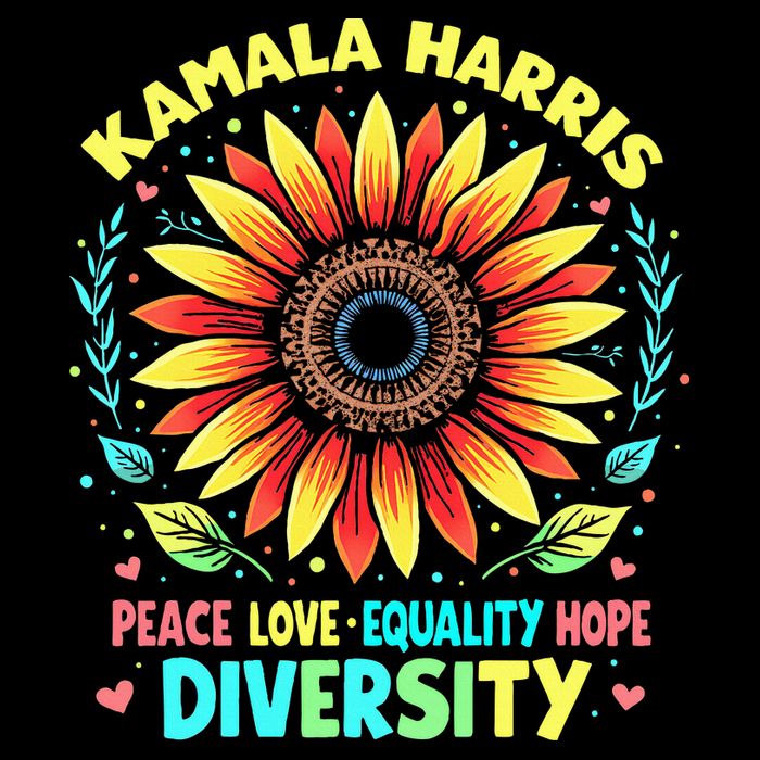 Kamala Harris Peace Love Equality Hope Diversity Toddler T-Shirt