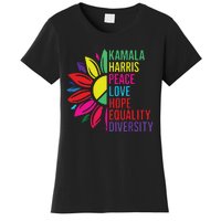 Kamala Harris Peace Love Equality Hope Diversity Women's T-Shirt