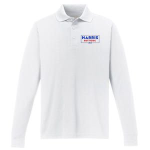 Kamala Harris Pete Buttigieg 2024 Harris Buttigieg 2024 Performance Long Sleeve Polo