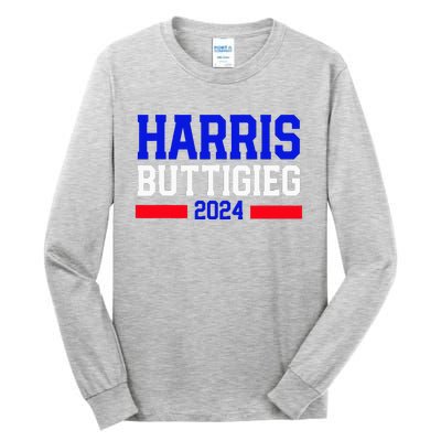 Kamala Harris Pete Buttigieg 2024 Usa President Tall Long Sleeve T-Shirt